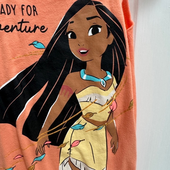 NWOT Disney Princess Pocahontas 3T Girls Orange Romper Ready for Adventure - Picture 3 of 6